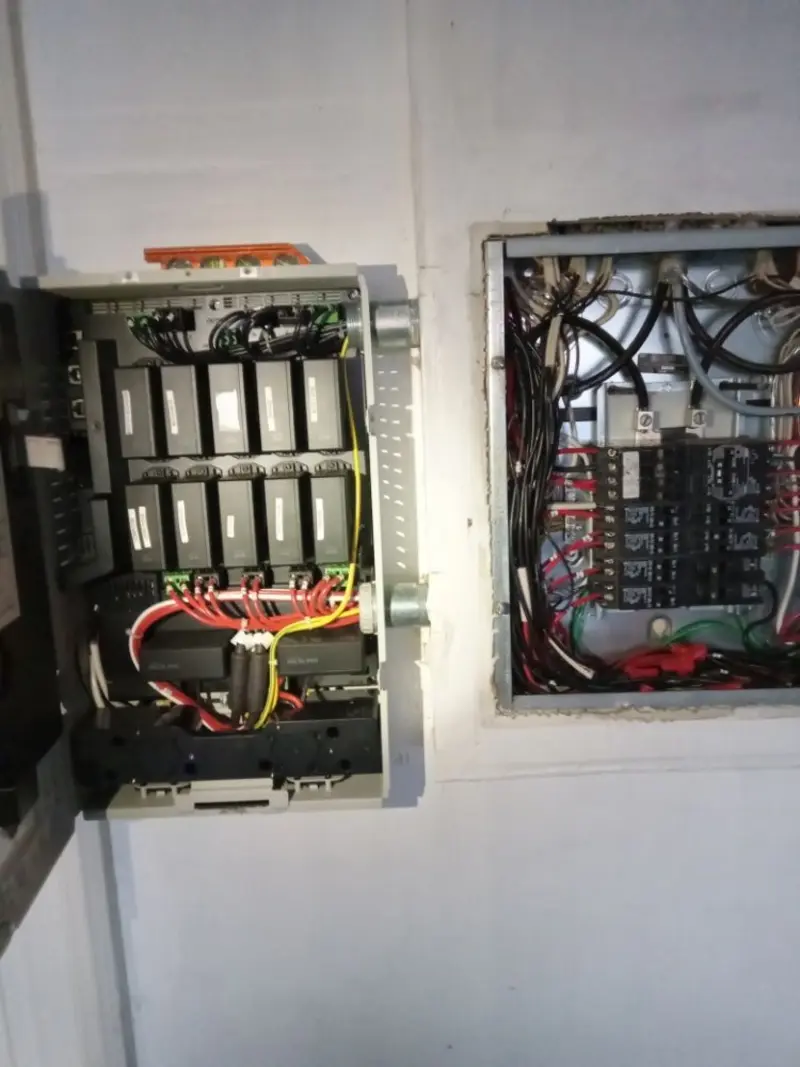 Electrical panel upgrade completed for Security Camera Wiring in Burnettown